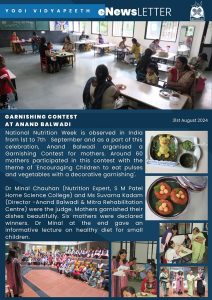 Garnishing Contest at Anand Balwadi