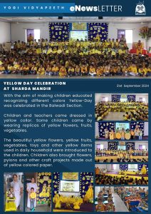 Yellow Day Celebration at Sharda Mandir