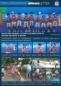 Mahatma Gandhi Jayanti Celebration at Anand Balwadi  & Mitra