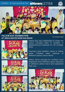 Yellow Day Celebration at Neelkanthvarni Balwadi