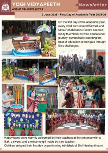 First Day of Academic Year 2025-26, Anand Balwadi, Mitra