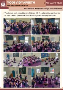 International Yoga Day Celebration, 20 Jun 2025