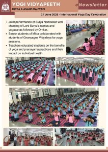 International Yoga Day Celebration, 21 Jun 2025