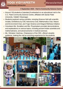 Visit to Community Science Centre