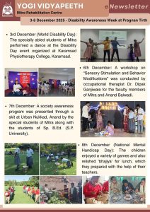 Disability Awareness Week at Pragnan Tirth